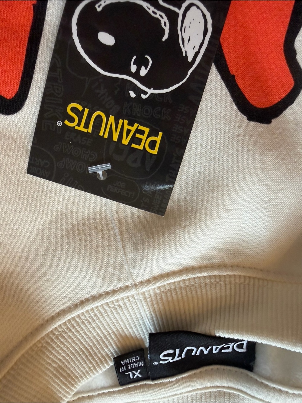 Peanuts Snoopy Halloween Spirit Jersey style Crewneck sweatshirt NWT - Picture 3 of 3